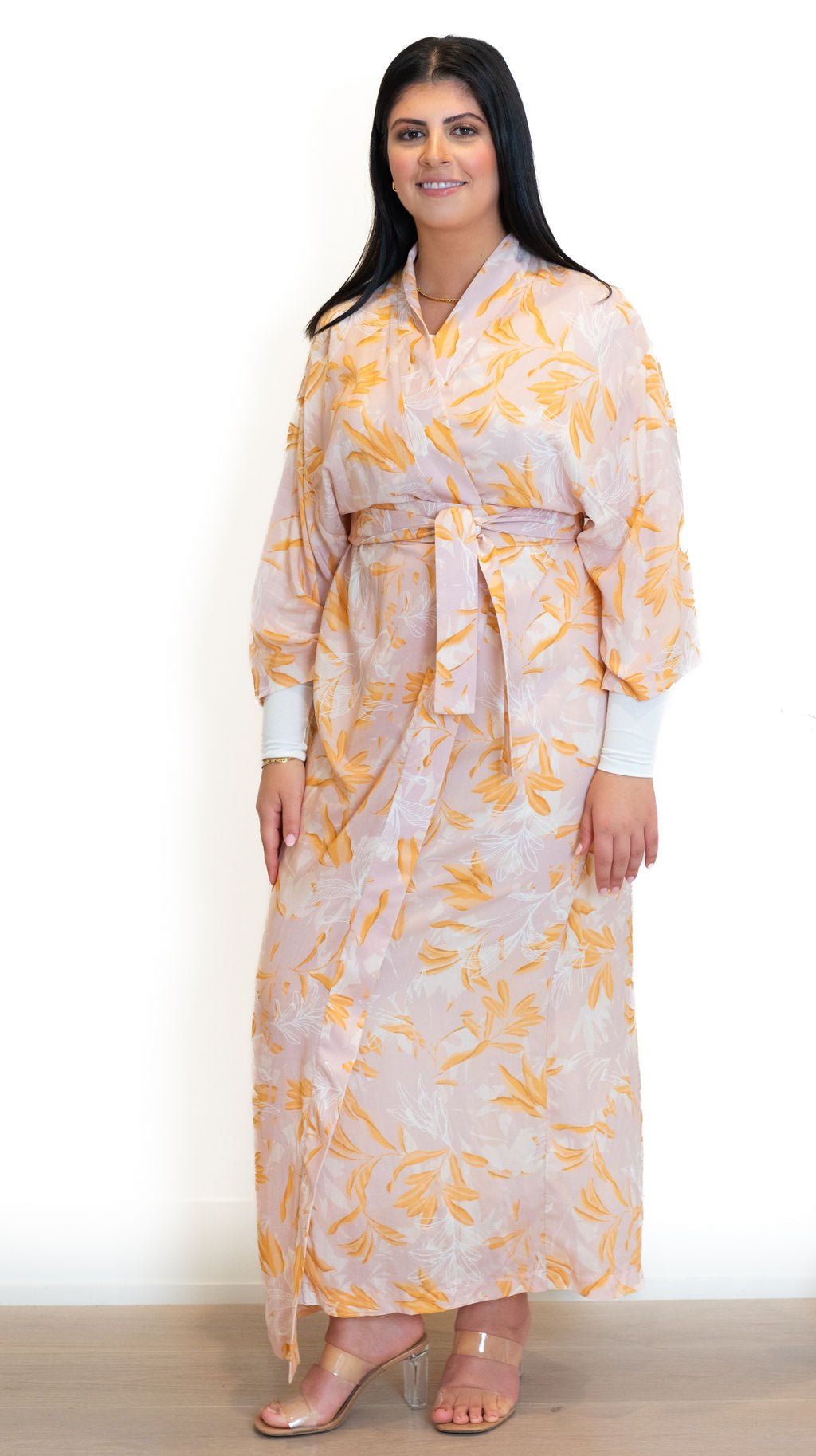 Kimono Maxi Dress | Flowing, Elegant & Modestly Modern | Nude Florals | 1 | Modest Dresses & Swimwear | Citizens of The World Kimono Maxi Dress | Flowing, Elegant & Modestly Modern | Nude Florals | 1 | Modest Dresses & Swimwear | Citizens of The World